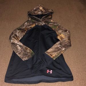 Camo, under armour, hoodie